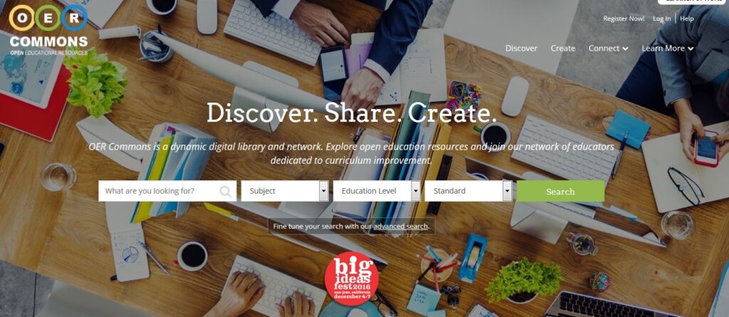 OER Commons - situs ebook gratis untuk mahasiswa