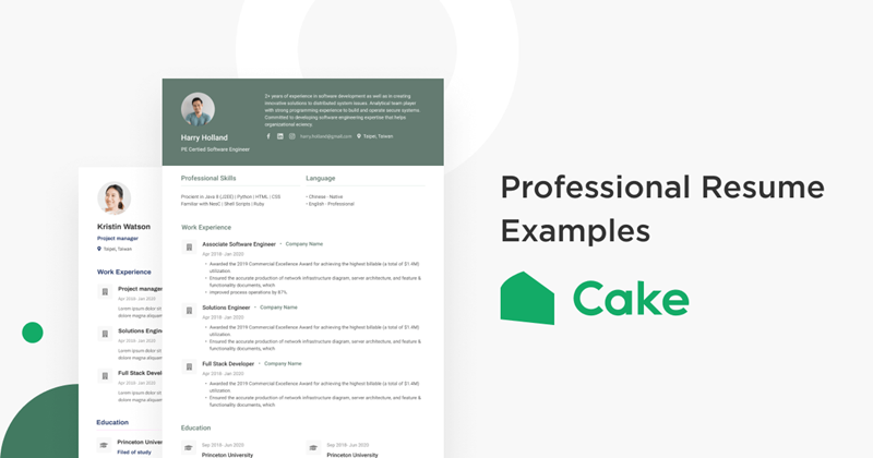 Website Bikin CV Gratis cake resume
