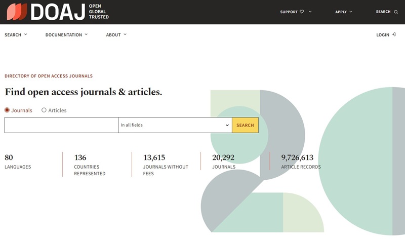 Directory of Open Access Journals (DOAJ) - situs jurnal ilmiah