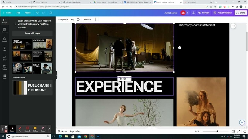 Cara Membuat Portofolio Digital di Canva 2