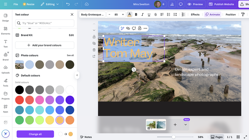 Cara Membuat Portofolio Digital di Canva 4