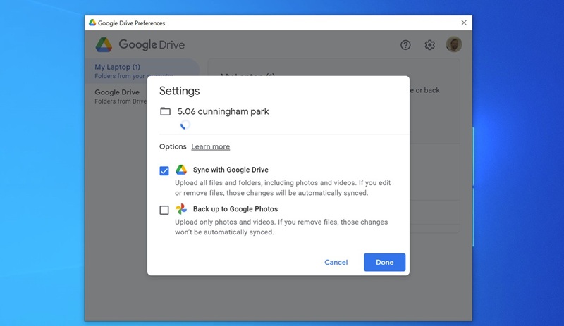 Auto Backup Tugas ke Google Drive di Laptop atau PC