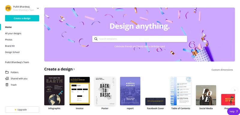 Cara Membuat Infografis di Canva 2