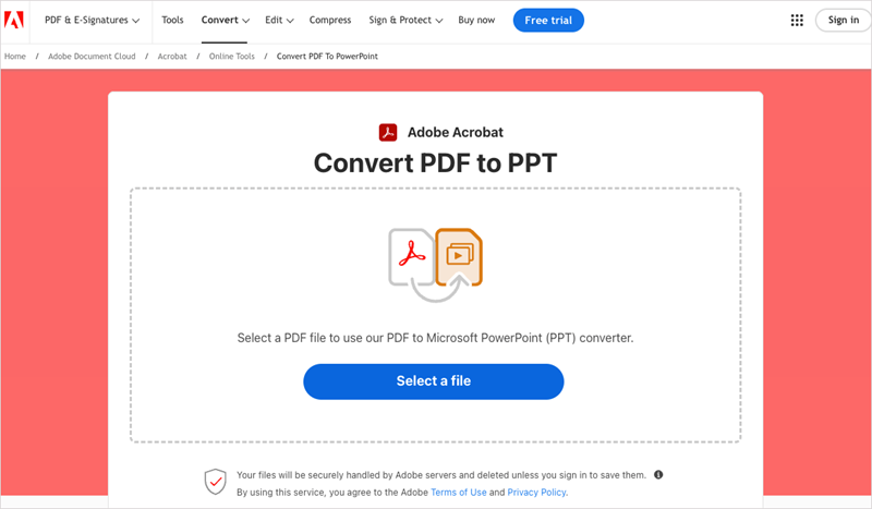 Adobe - cara convert pdf to ppt