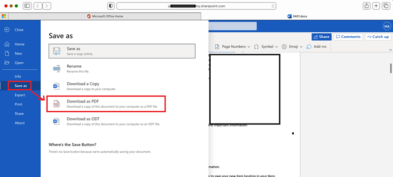 Cara Convert Word ke PDF 1
