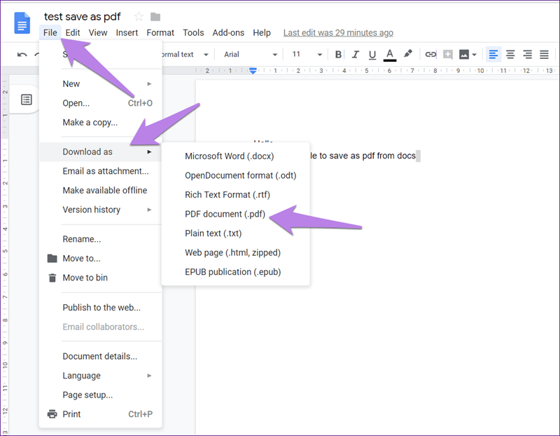 Cara Convert Word ke PDF 2