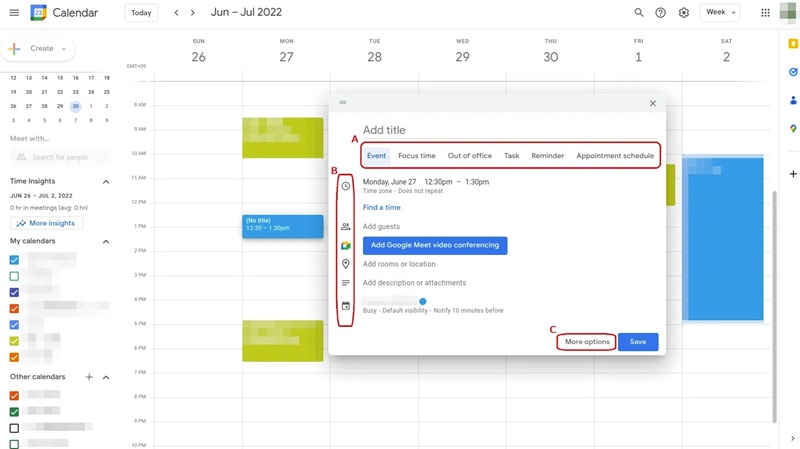 cara membuat jadwal kuliah di google calendar 2