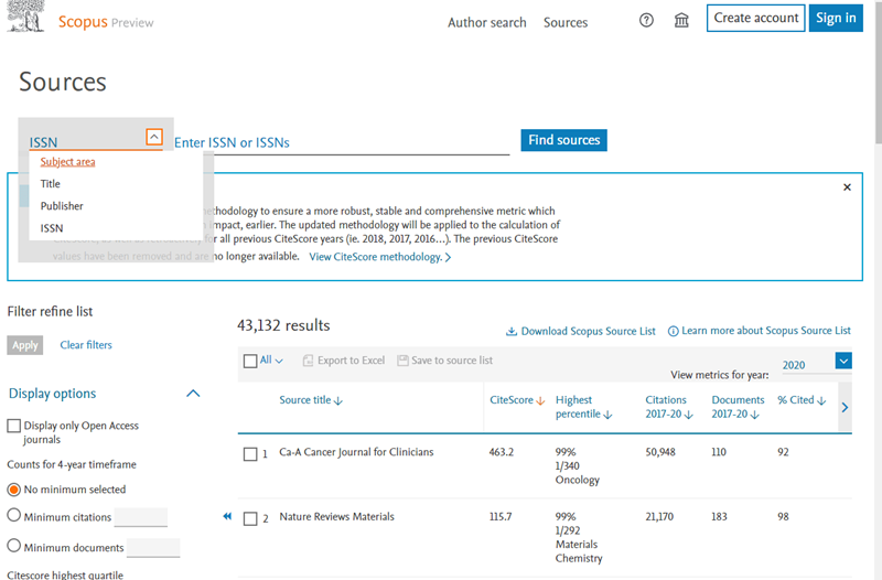 cara mencari jurnal di scopus