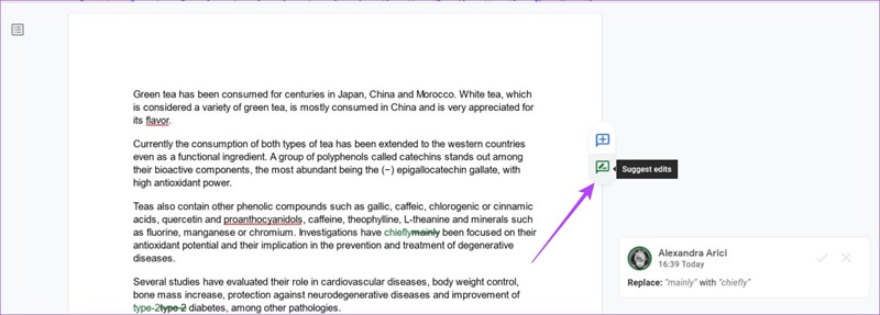 Cara Menambahkan Komentar di Google Docs dengan Mode Saran (Suggestion Mode)