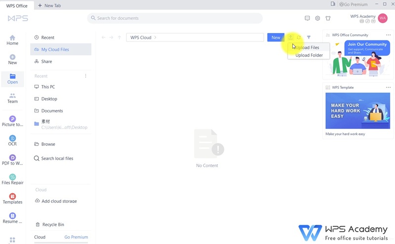 Cara Pakai Cloud WPS Office untuk Menyimpan Dokumen