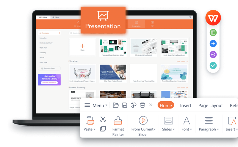 Cara Pakai Template WPS Office untuk Presentasi (PPT)
