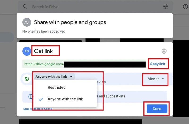 Cara Share File Tugas Google Drive Lewat HP