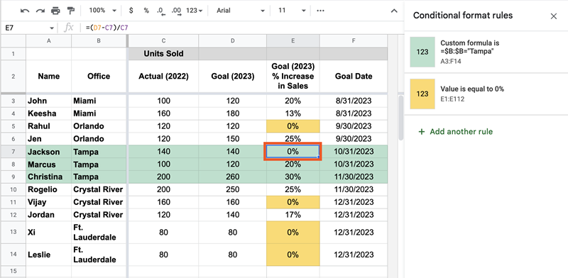 Conditional Formatting dengan Custom Formula