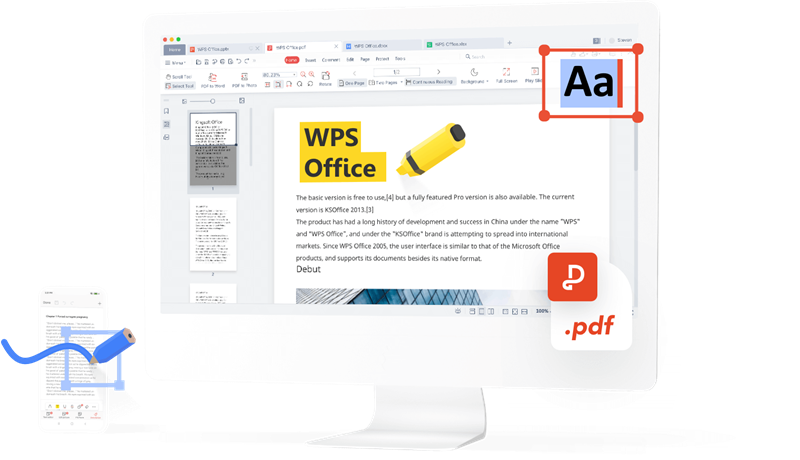 PDF Editor di WPS Office