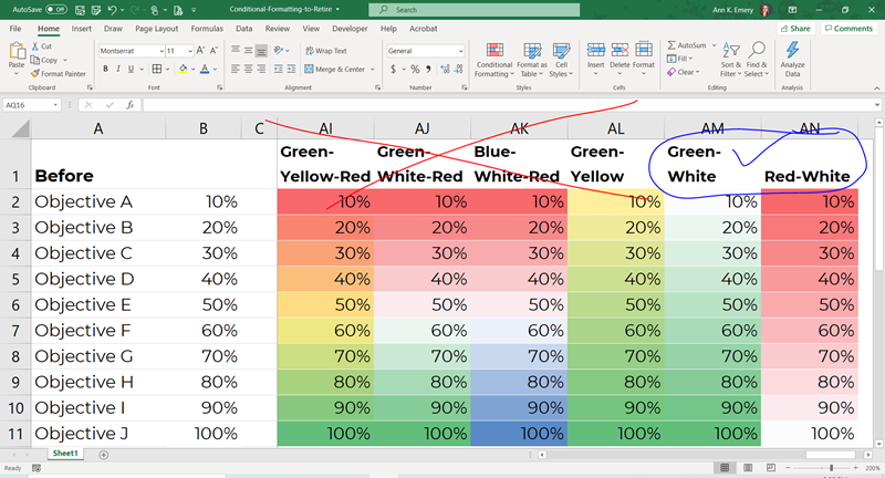 cara menggunakan Conditional Formatting dengan Color Scale