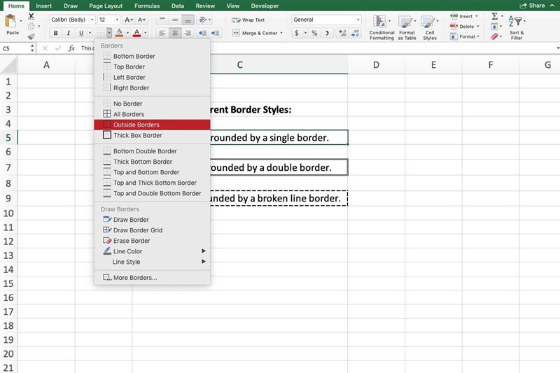 Cara Membuat Tabel di Excel 3