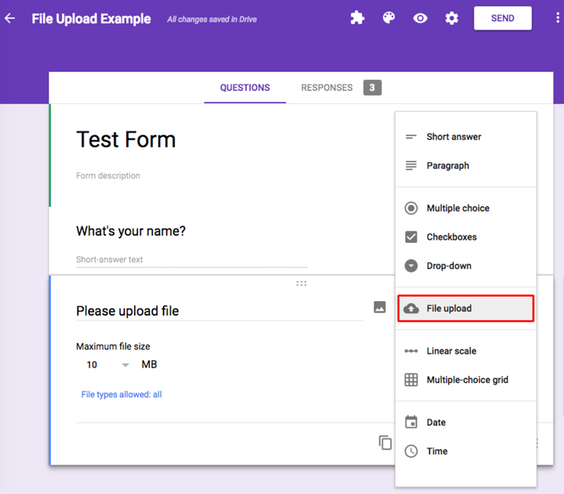 Cara Upload File di Google Forms 1