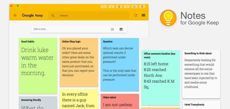 Google Keep - Perbedaan OneNote dan Google Keep